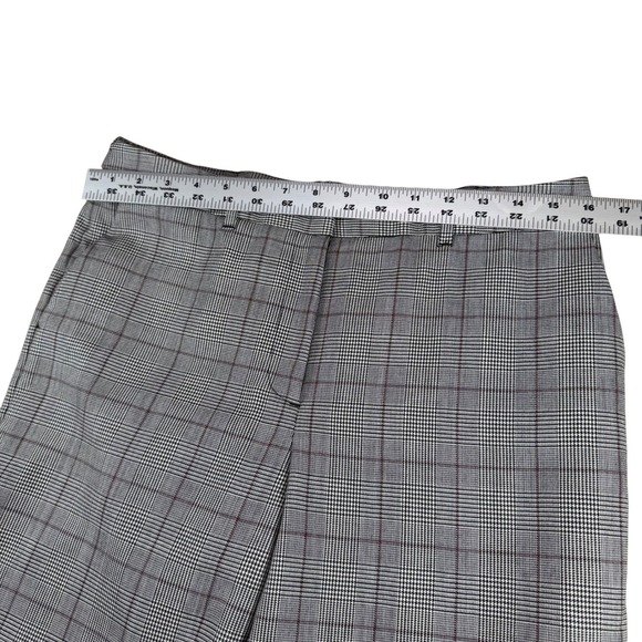 Comptoir des Cotonniers Women's Plaid Wool Blend Trousers Size M - Picture 4 of 6